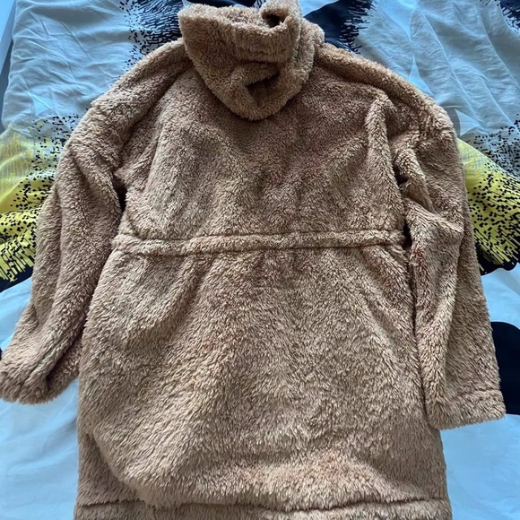 Noisy may teddy zip through jacket in tan - Picture 8 of 8